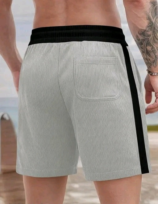 Men's Textured Casual Drawstring Shorts