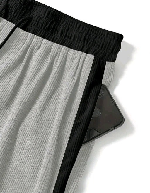 Men's Textured Casual Drawstring Shorts