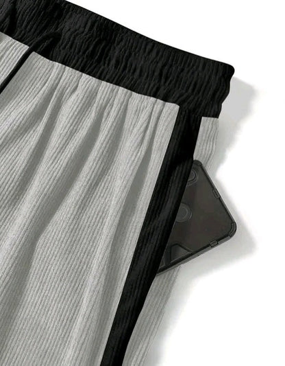 Men's Textured Casual Drawstring Shorts