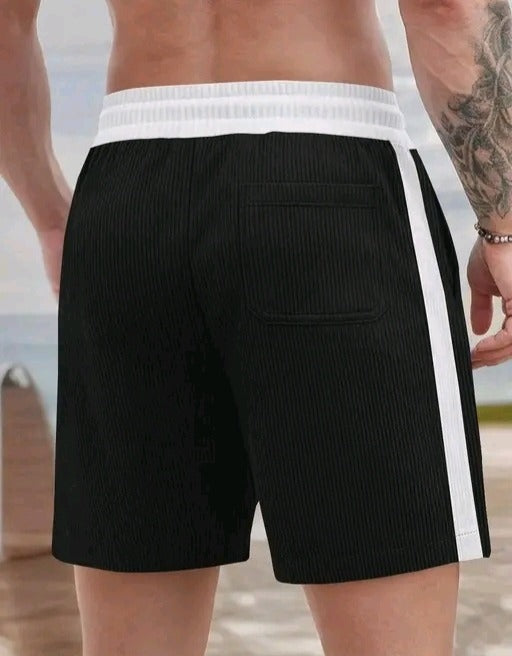 Men's Ribbed Sports Casual Shorts