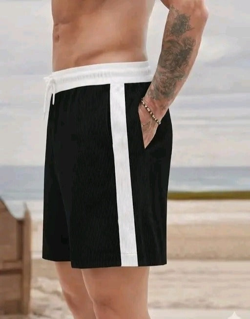 Men's Ribbed Sports Casual Shorts