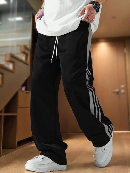 Men's Oversized Striped Track Lower